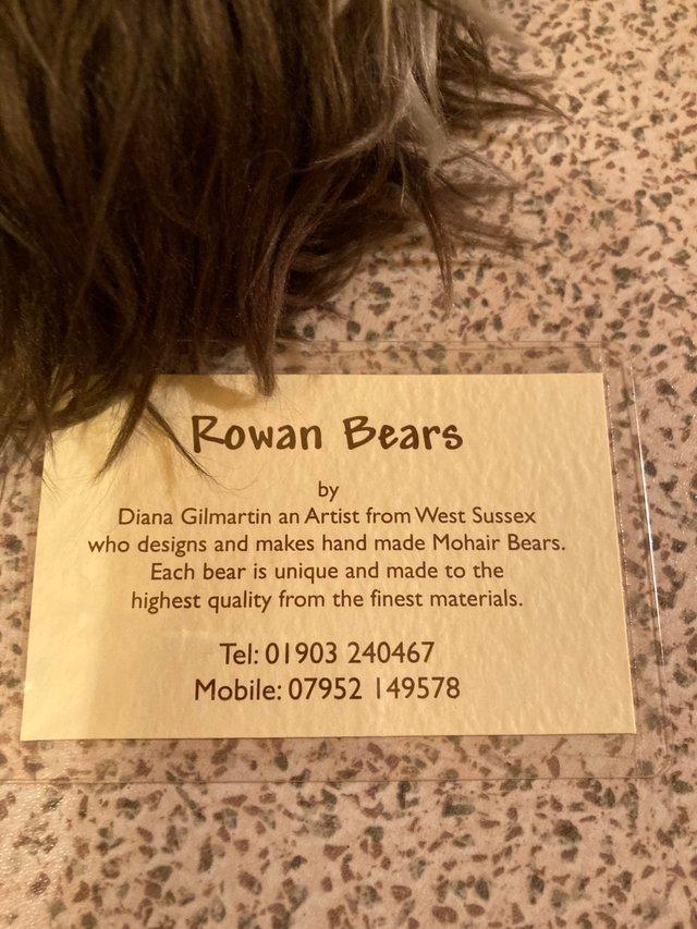 Preview of the first image of Rowan Bears - hand made mohair bears.