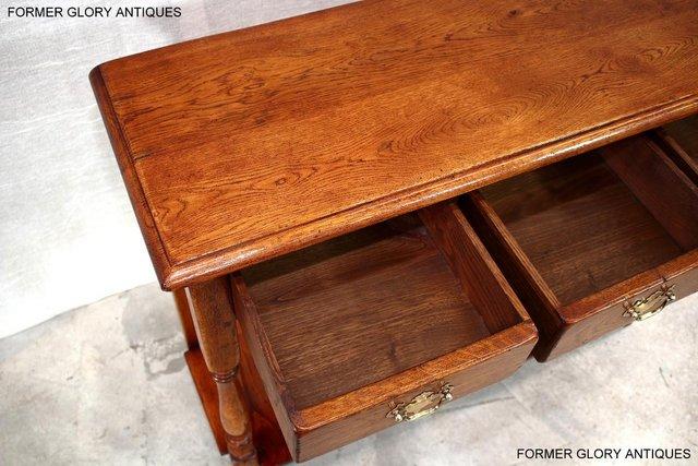 Image 75 of SOLID OAK HALL LAMP PHONE TABLE SIDEBOARD DRESSER BASE STAND