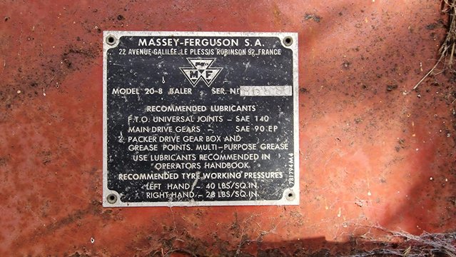 Image 1 of Massey Ferguson hay baler