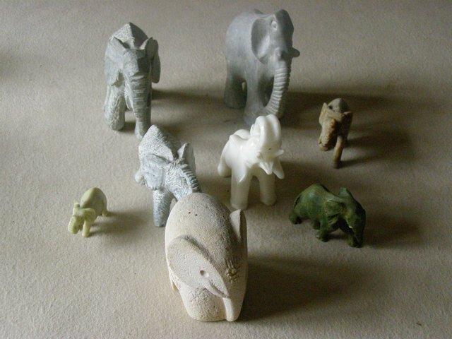 Preview of the first image of Five stone elephants - great gift for collector.