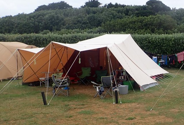Preview of the first image of De Waard Vergrote Zilvermeeuw 6 person Dutch Canvas Tent.