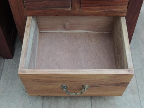 Image 4 of Pair of Indian Rosewood Bedside Tables (UK Delivery)