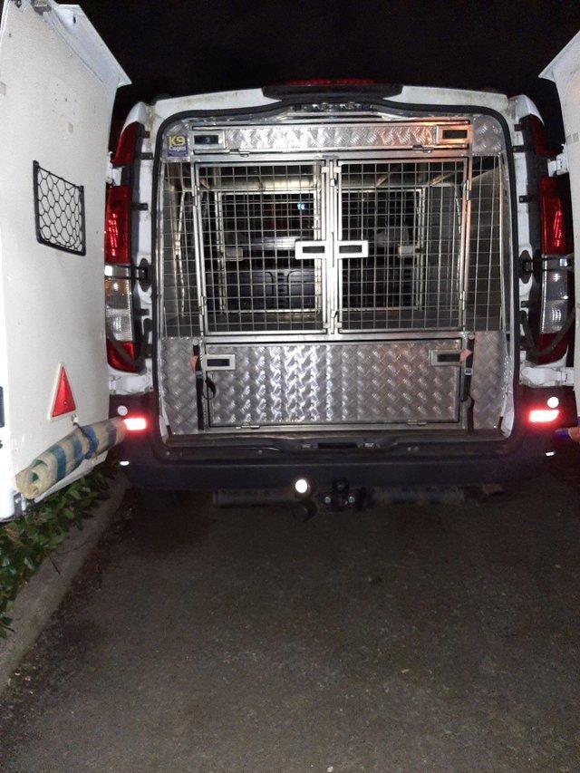 Preview of the first image of K9 custom built dog cages, for Mercedes vito..