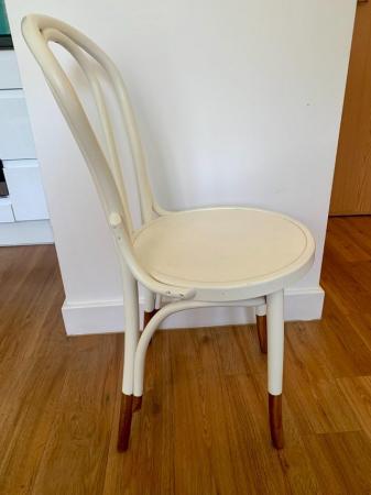 Image 1 of White bentwood dining chairs - 5 in total