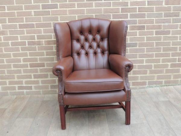 Image 1 of Chesterfield High Back Armchair (UK Delivery)