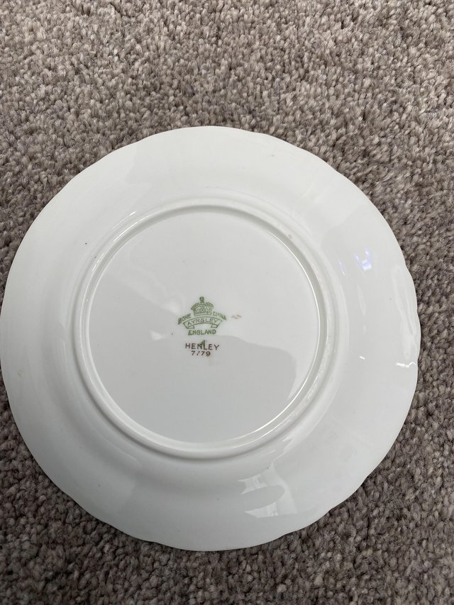 Preview of the first image of Aynsley Henley China6 side plates for sale.