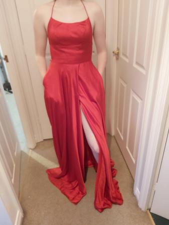 Image 2 of Stunning Red Prom Dress by Evita size 8