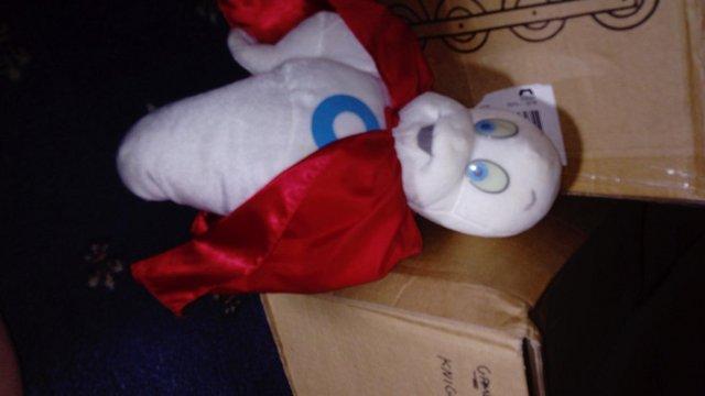 Preview of the first image of Casper soft toy with cape Casper The Friendly Ghost.