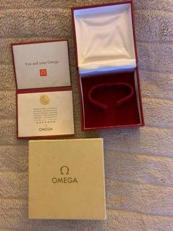 Image 3 of 9ct gold omega watch with boxes