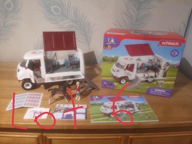 Preview of the first image of Schleich vet van and accessories.