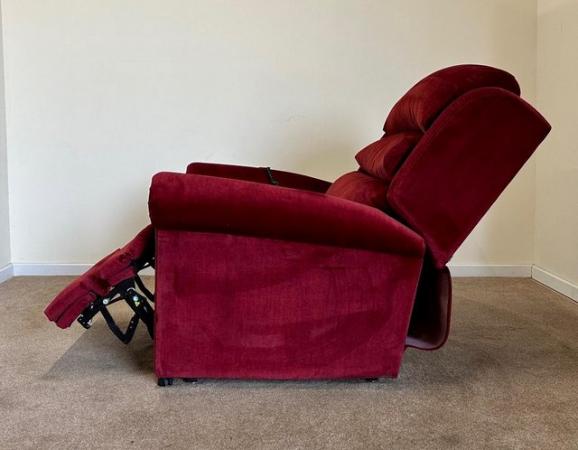 Image 19 of PRIDE ELECTRIC RISER RECLINER DUAL MOTOR RED CHAIR DELIVERY