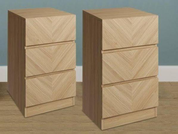 Image 1 of 2 x CATANIA BEDSIDES IN OAK £200