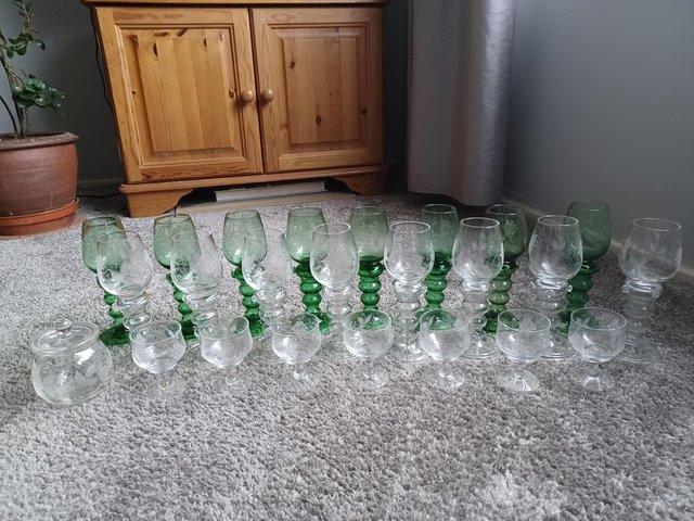 Preview of the first image of Wine Glasses, Swedish Glass, High Quality.
