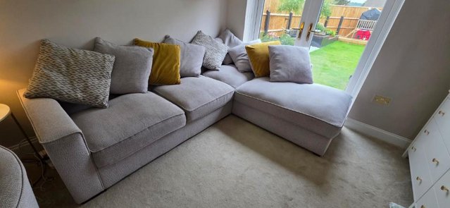 Furniture Village L-Shaped Corner Sofa & swivel chair — photo 3 of 3