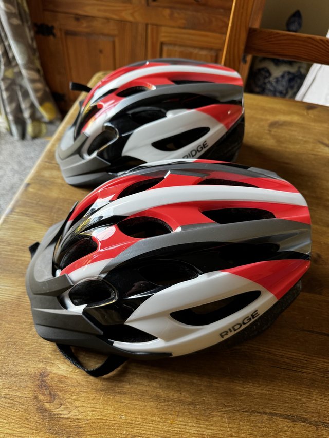 Preview of the first image of 2 x Bike Helmets hardly used..
