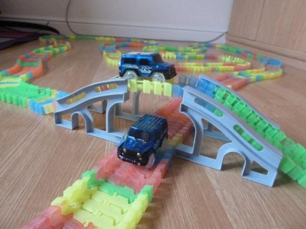 Image 4 of CREATE-A-TRACK Childrens Car Racing Track Game