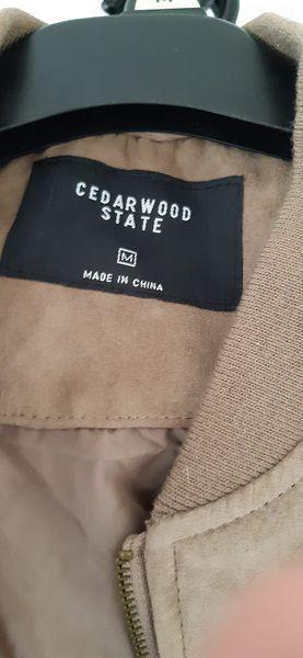 Preview of the first image of UK mens /boys medium faux suede jacket as new.
