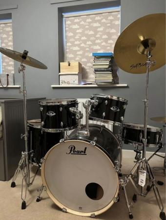 Image 2 of Pearl Export EXX 22'' Rock Drum Kit, Jet Black