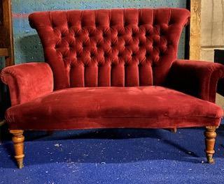 Preview of the first image of A Chesterfield Style Two Seater Sofa.