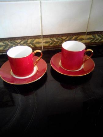 Image 1 of Two Expresso cups and saucers