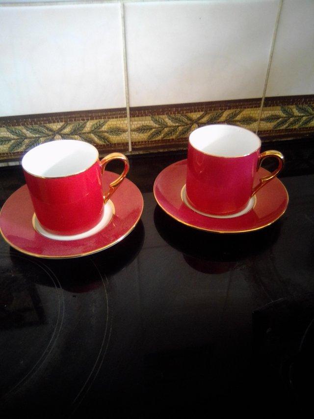 Preview of the first image of Two Expresso cups and saucers.