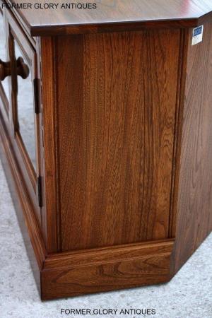 Image 77 of AN ERCOL GOLDEN DAWN ELM CORNER TV CABINET STAND TABLE UNIT