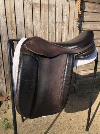 Image 3 of Black Country Show saddle 17” wide fit