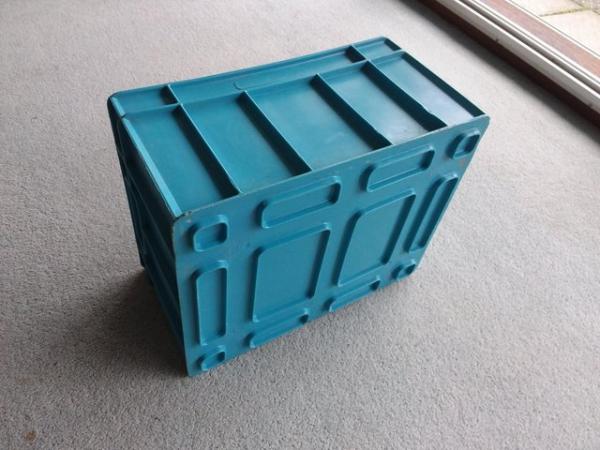 Image 3 of 16 Hard plastic stackable storage boxes