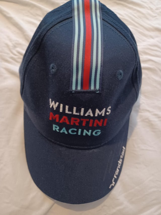 Preview of the first image of Valtteri Bottas Pen Signed Williams Martini Racing F1 Cap.
