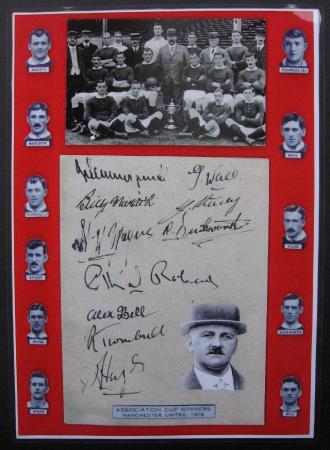 Image 1 of GREAT GIFT IDEA MANCHESTER UNITED 1909 FA Cup Final Free P&P