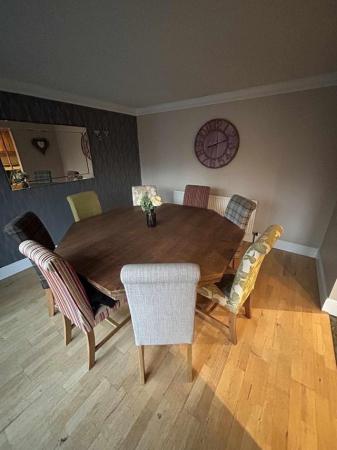 Image 1 of Dining Table and 8 Chairs