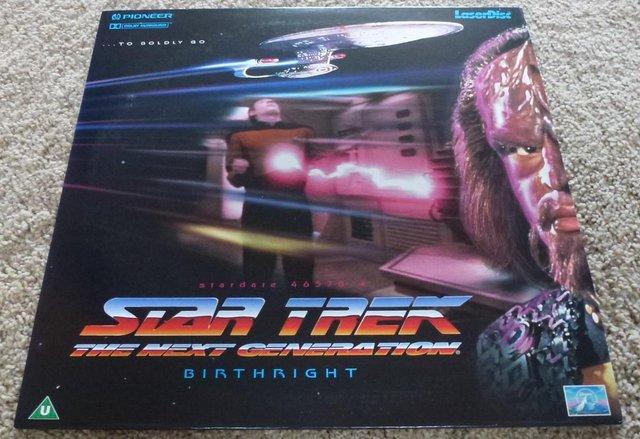 Preview of the first image of Star Trek: TNG, Birthright. Laserdisc (1993).