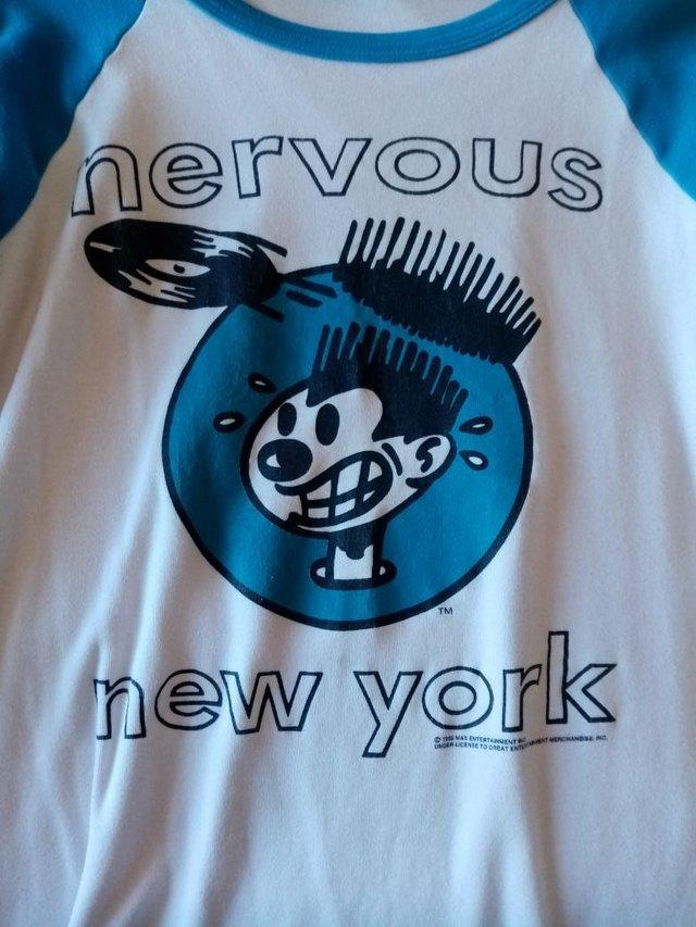 Preview of the first image of Unisex Designer top - Nervous Records USA.