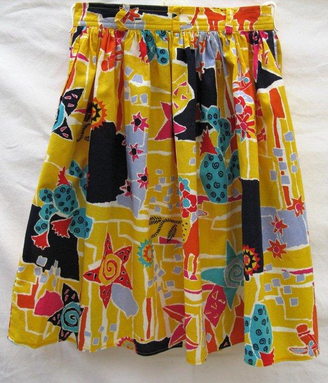 Preview of the first image of Clothkits Girls Skirt - Yellow - multi colour–5 to 7 years.