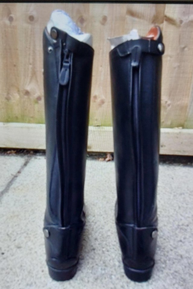 Preview of the first image of Equi Theme Primera Lisse Tall Riding Boots size 5, never wor.