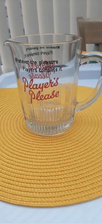 Image 1 of Vintage 'Player's Please' Glass Jug