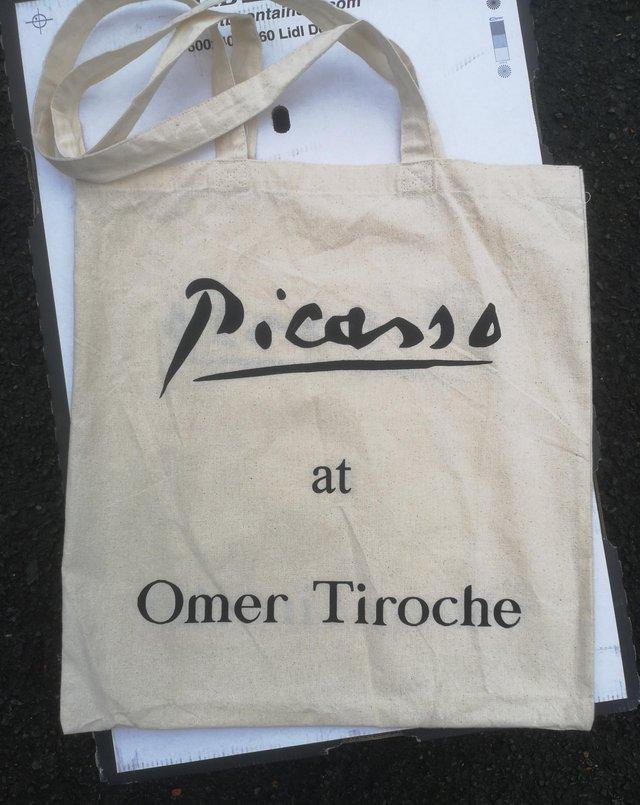 Preview of the first image of Limited edition Picasso tote bag from private view event.