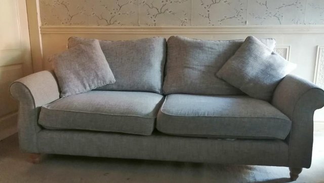 Preview of the first image of NEXT stone grey 2/3 seater sofa great condition.