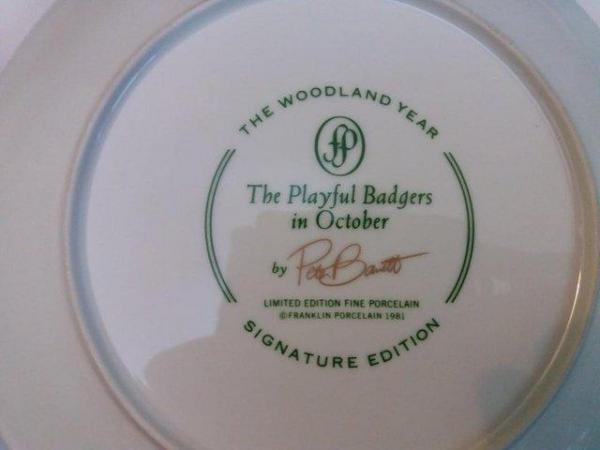 Image 2 of Franklin Porcelain Woodland Year Signature Limited Edition