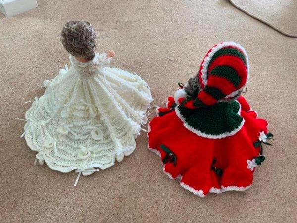 Image 3 of Doll with Handmade Crochet Outfits