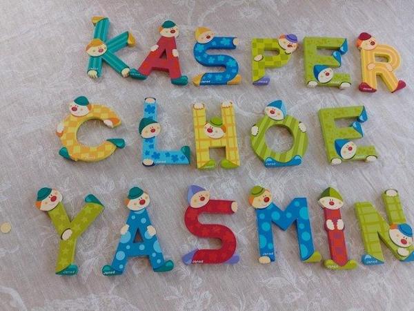 Image 1 of Colourful wooden self adhesive letters