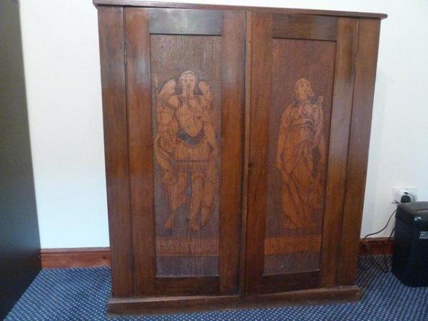 Image 1 of Most unusual mahogany cupboard
