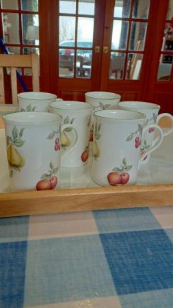 Image 3 of 6 pretty bone china mugs also separate advert similar mugs