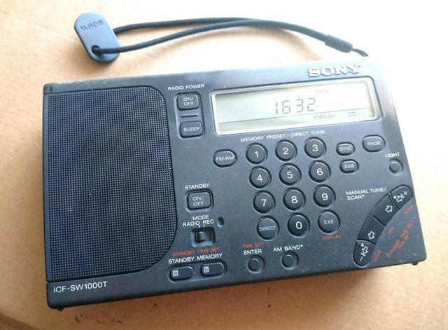 Preview of the first image of Sony ICF-SW1000T Radio/Cassette.