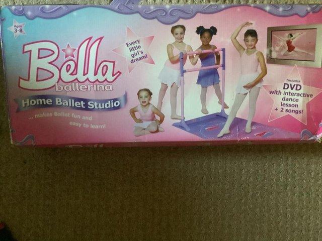 Preview of the first image of Bella Ballerina Home Ballet Studio In Original Box With DVD.