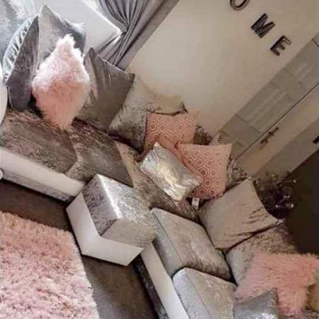 Image 1 of Crushed Liverpool Sofas For Limited Sale Offer