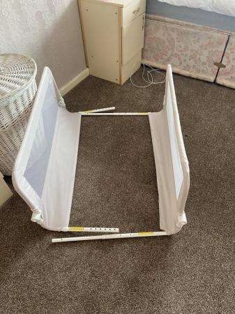 Image 1 of Beige/cream double bed rail