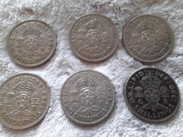 Image 2 of 6 George V1 coins 1947 to 1950