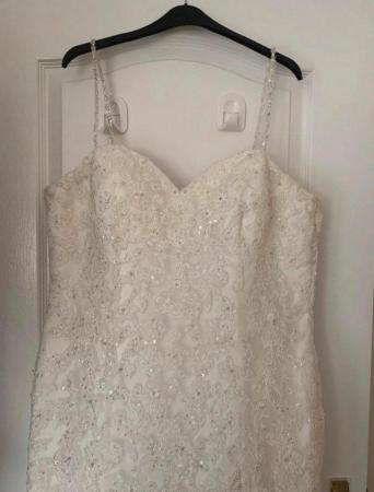 Image 1 of Wedding dress very good condition off white