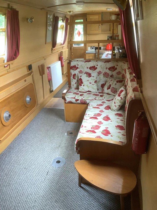 Preview of the first image of steel narrowboat cruiser stern.